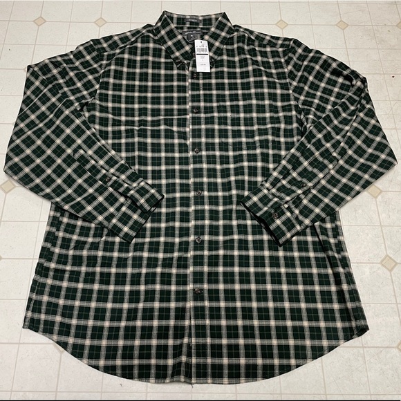 Eddie Bauer Evergreen Plaid Shirt - Size Large - Picture 2 of 8